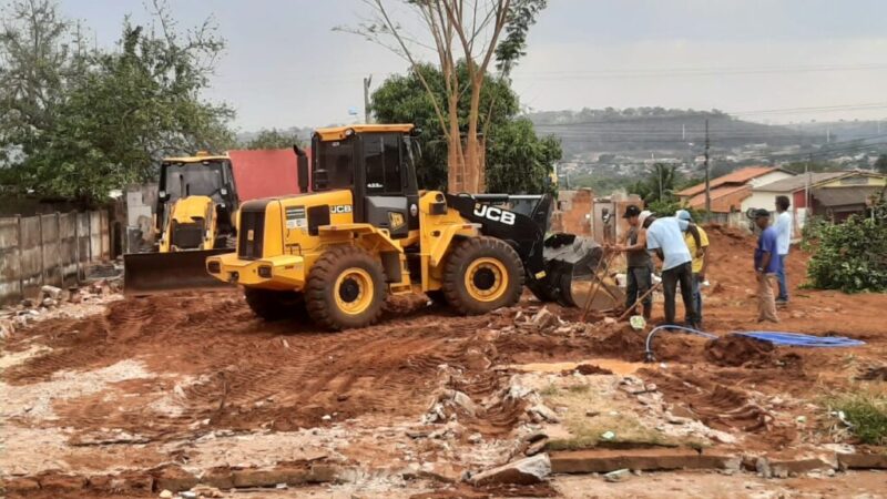 PREFEITURA DE CASSILÂNDIA DA INÍCIO DA CONSTRUÇÃO DA QUADRA DE ESCOLA