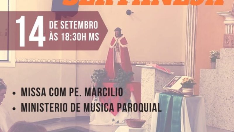 COMPAREÇA À MISSA SERTANEJA NO DIA DO PADROEIRO SENHOR BOM JESUS EM CASSILÂNDIA-MS