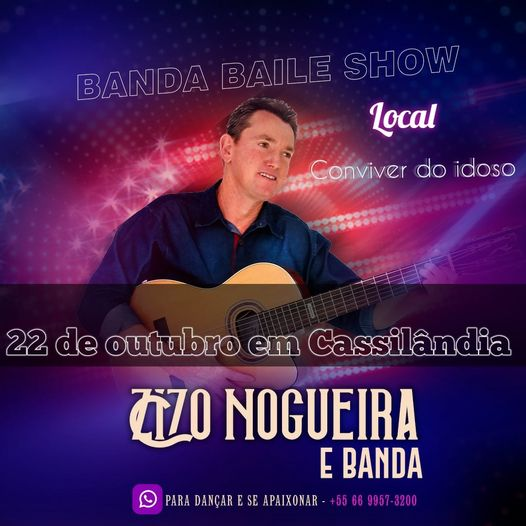 Cassilândia : Sábado, dia 22 de outubro, tem baile no Clube da Terceira Idade