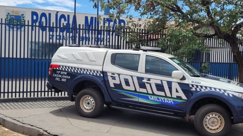 Policia Militar recupera moto furtada em Cassilândia instantes após o furto.