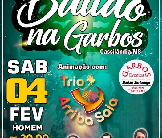 Neste sábado tem Bailão na Garbos Eventos