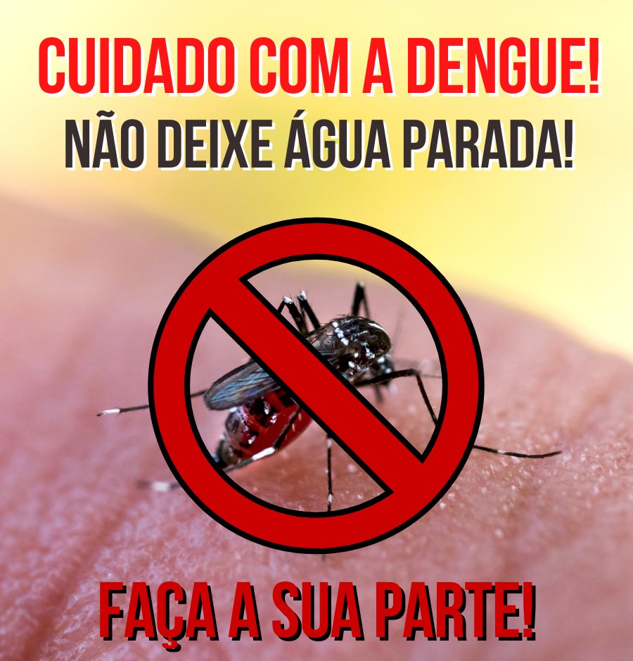 Alerta a população – Cuidado com a DENGUE, ela pode matar!