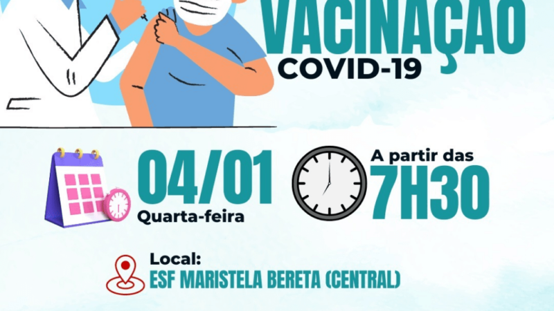 Cassilândia: hoje tem vacinação contra a covid-19