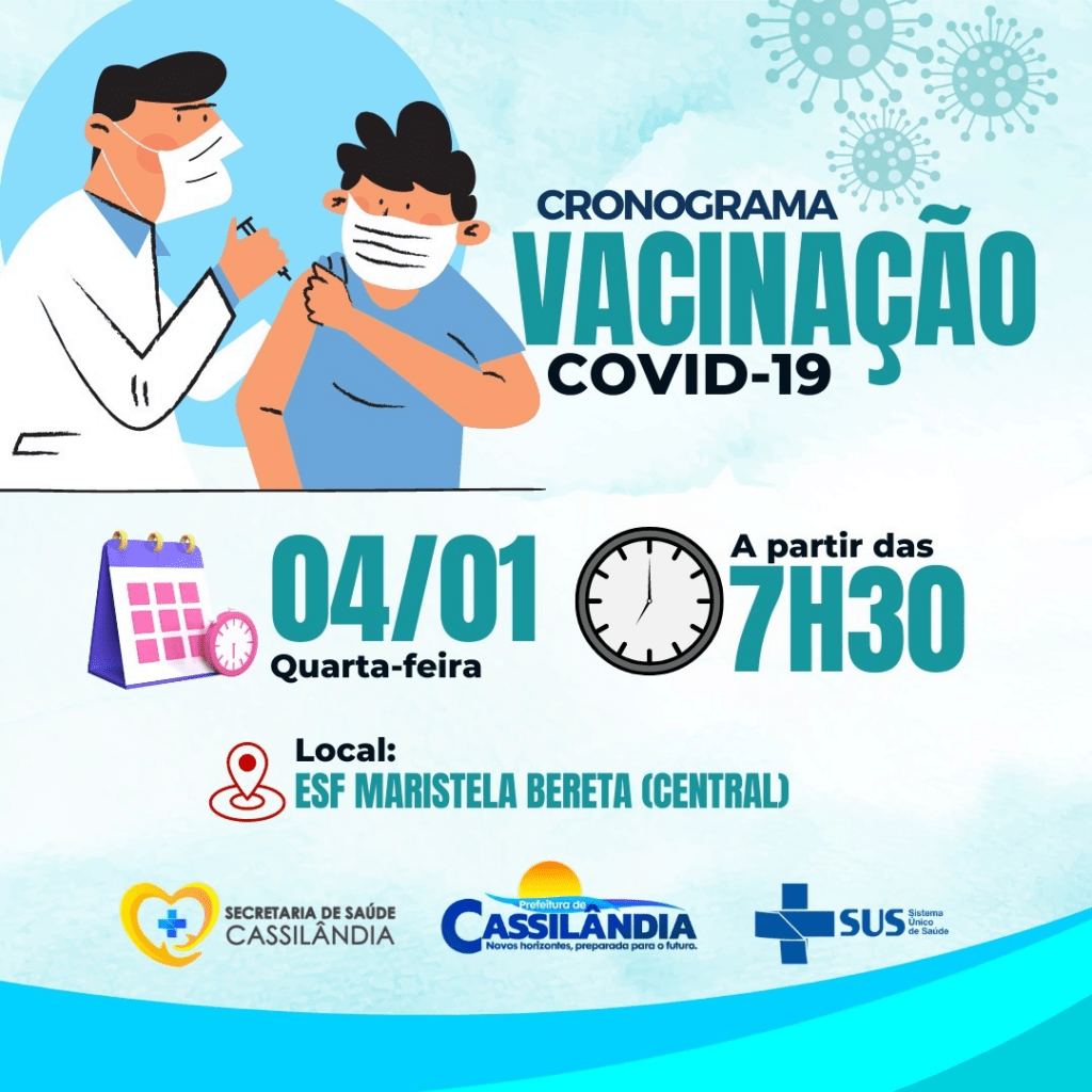 Cassilândia: hoje tem vacinação contra a covid-19