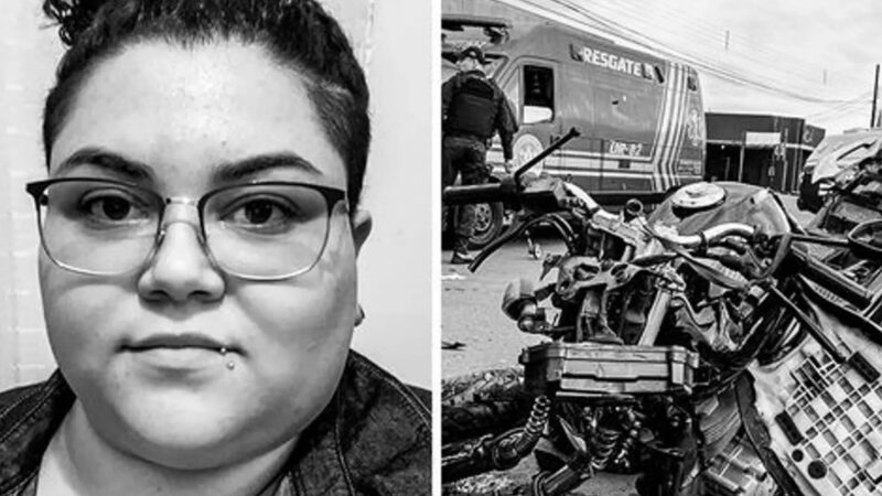 Mulher morre em acidente de moto com caminhão quando voltava do trabalho