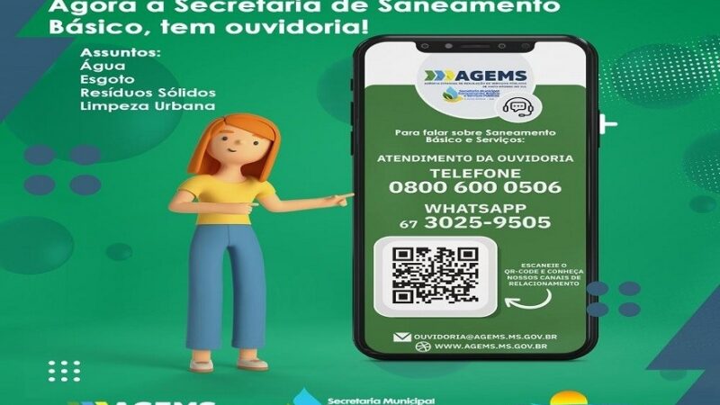 Saneamento Básico e Serviços Públicos abrem canal para atendimento