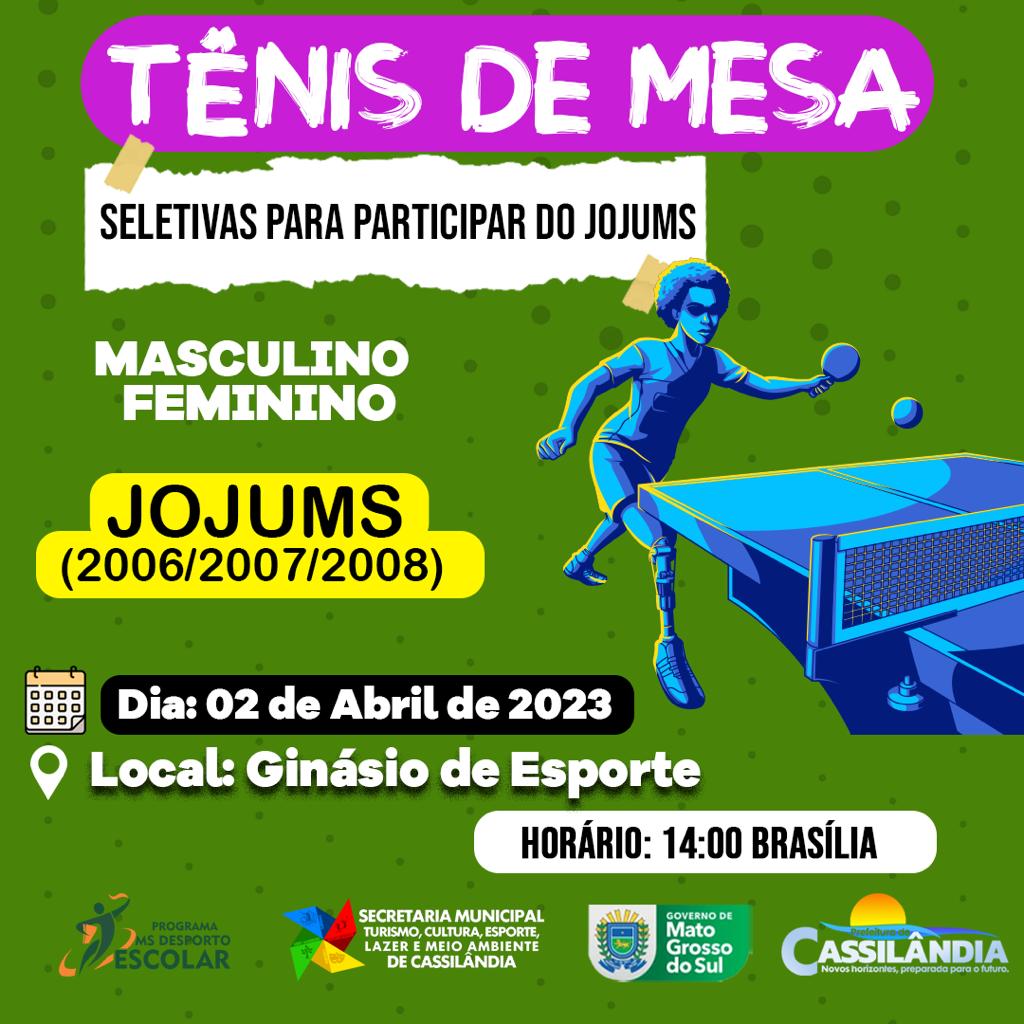 SELETIVA TÊNIS DE MESA