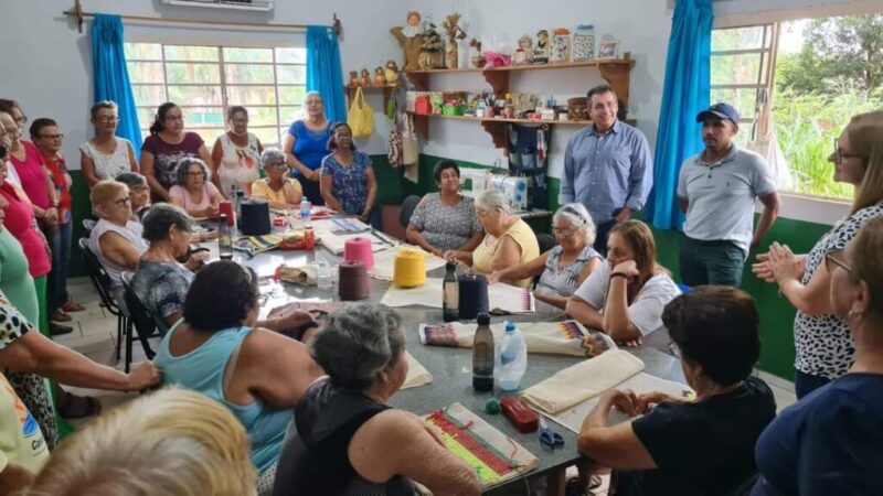 Prefeito Valdecy Costa fez visita a projeto voltado aos idosos de Cassilândia