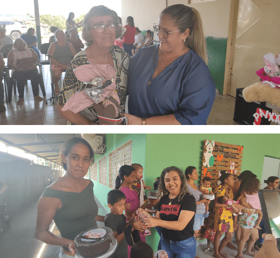 Em Cassilândia, Assistência Social comemora Páscoa com ovos e bolo de chocolate