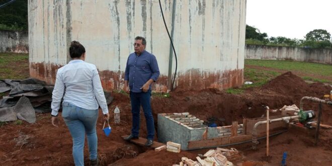 Prefeito Valdecy visitou ou a ETA do Jardim Minas Gerais