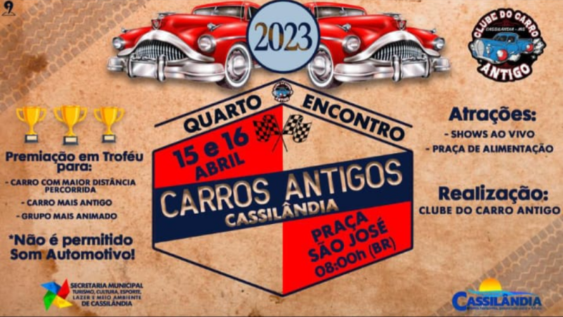 QUARTO ENCONTRO DE CARROS ANTIGOS EM CASSILÂNDIA