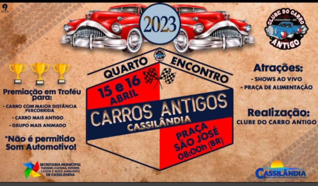 QUARTO ENCONTRO DE CARROS ANTIGOS EM CASSILÂNDIA