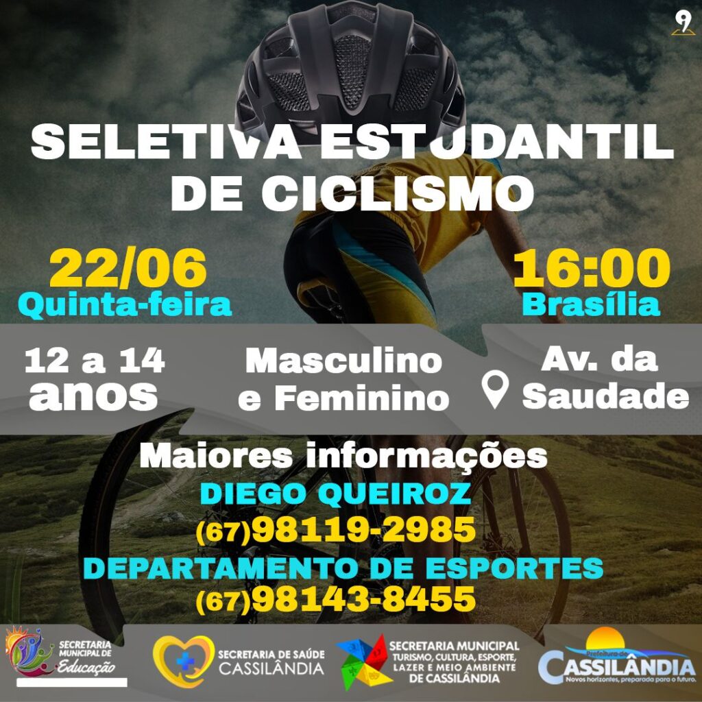 É hoje a Seletiva Estudantil de Ciclismo