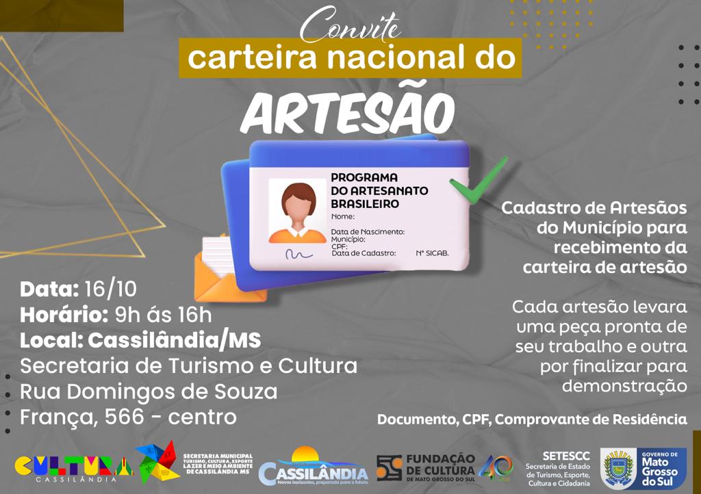 Artesãos de Cassilândia vão ter a sua carteirinha nacional