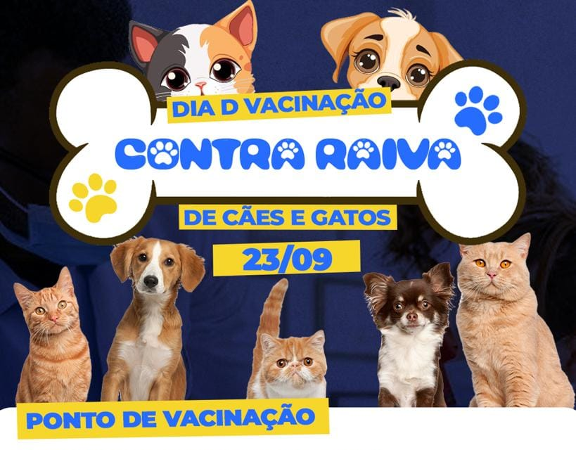 Cassilândia realiza ‘dia D’ de vacinação antirrábica  neste sábado 23 de setembro