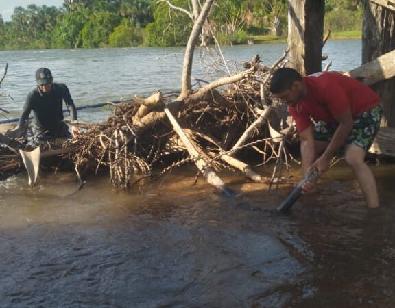 LIMPEZA NA PONTE VELHA DE CASSILÂNDIA