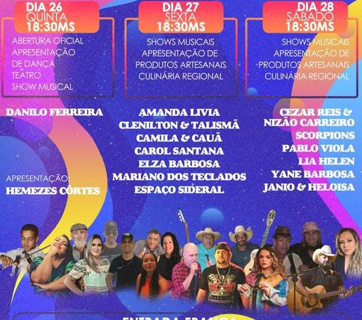 hoje tem o segundo dia do festival Cultural de Cassilândia .