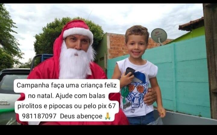 Neste Natal, faça uma criança feliz