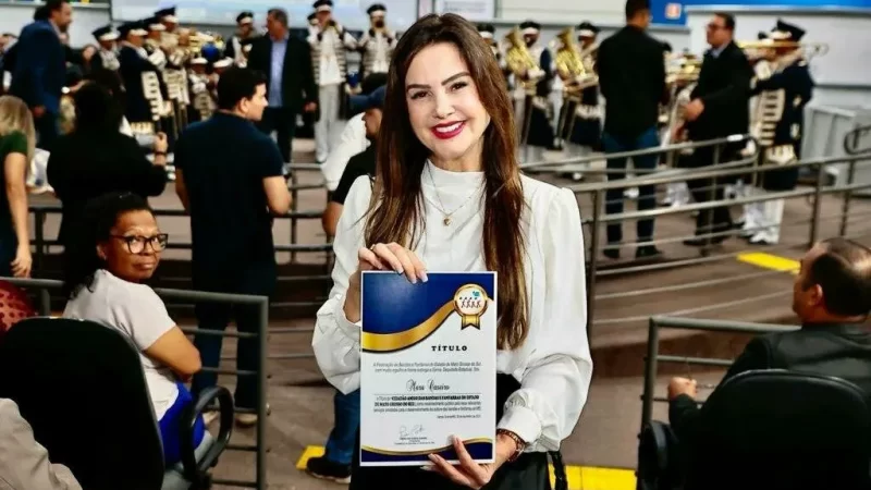 Mara Caseiro participa da premiação do Campeonato estadual de 2023