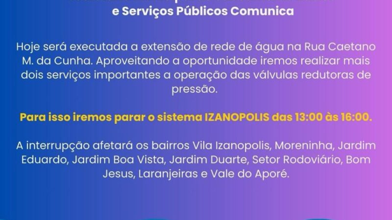 Comunicado importante para a população cassilandense