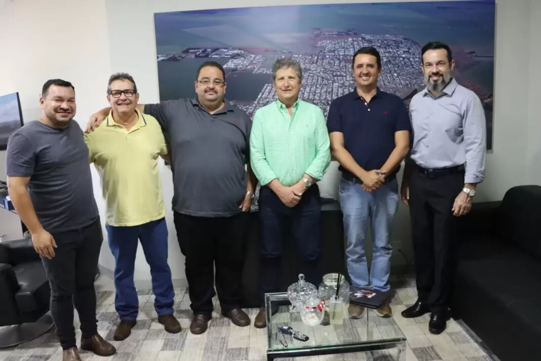 Walter Schlatter recebe visita do Prefeito de Cassilândia Rodrigo Freitas para estreitar parcerias