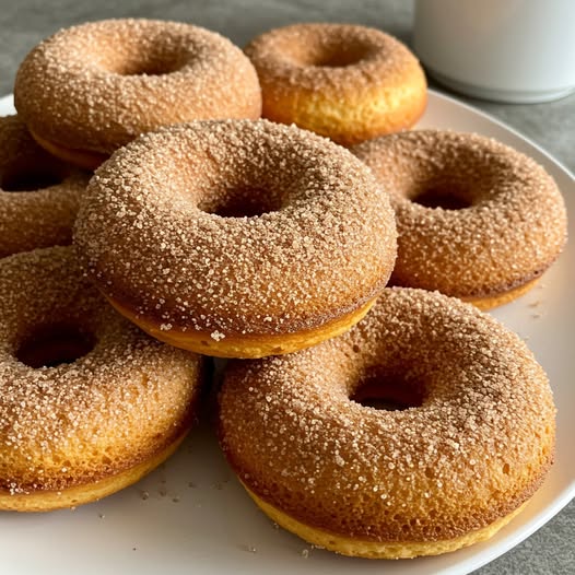 Donuts Assados de Canela e Açúcar