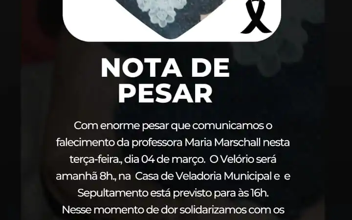 Cassilandia: Morre a professora Maria Marschall