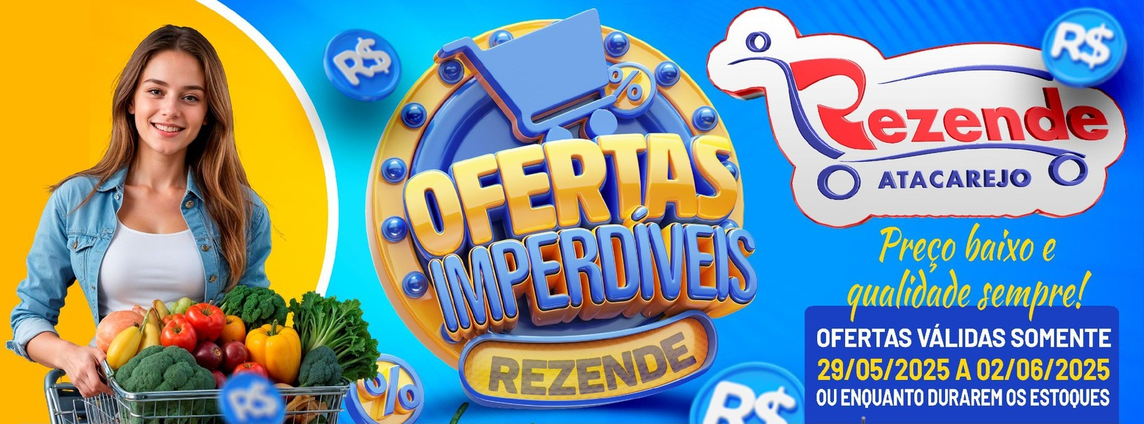 Confira as Super Ofertas do Supermercado Rezende.
