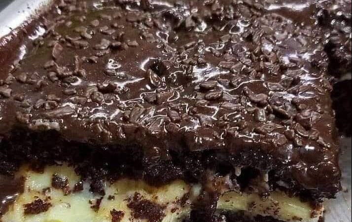 Bolo de Chocolate com Recheio de Ninho