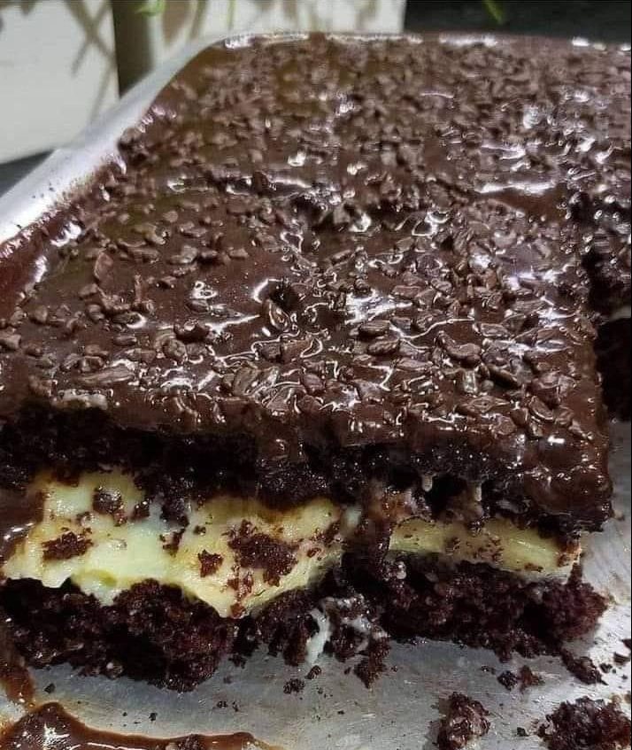 Bolo de Chocolate com Recheio de Ninho