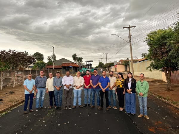 Prefeito Rodrigo Freitas e vereadores vistoriam obras prioritárias em Cassilândia