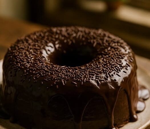 Bolo de Fubá com Brigadeiro