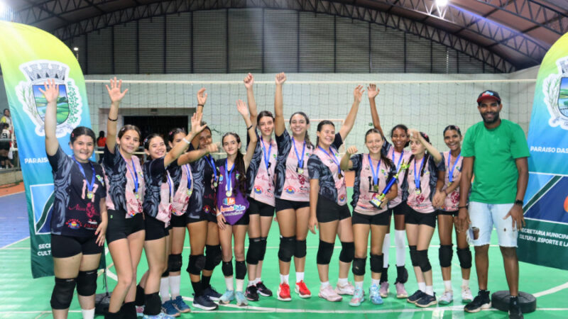 Cassilândia é campeã da 2ª Copa Intermunicipal de Vôlei Feminino Sub-14 em Paraíso das Águas