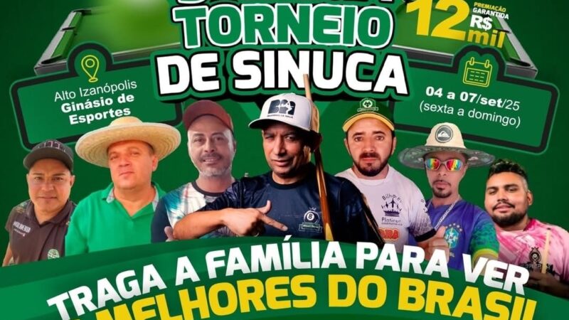 Com presença do Baianinho de Mauá e premiação de R$ 12mil, Cassilândia realiza o 9º Mega Torneio de Sinuca