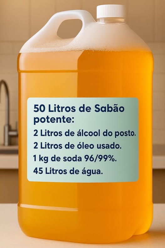 Receita de Sabão Líquido Transparente (Com Óleo Usado)