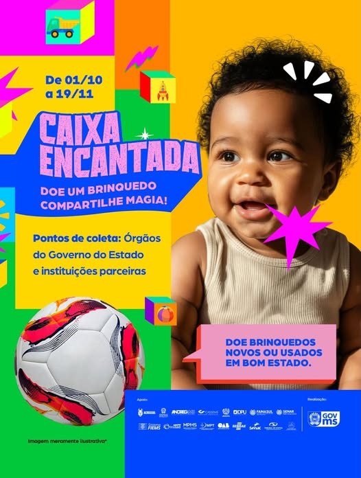 DIA D – Campanha “Caixa Encantada: Doe um brinquedo. Compartilhe Magia!