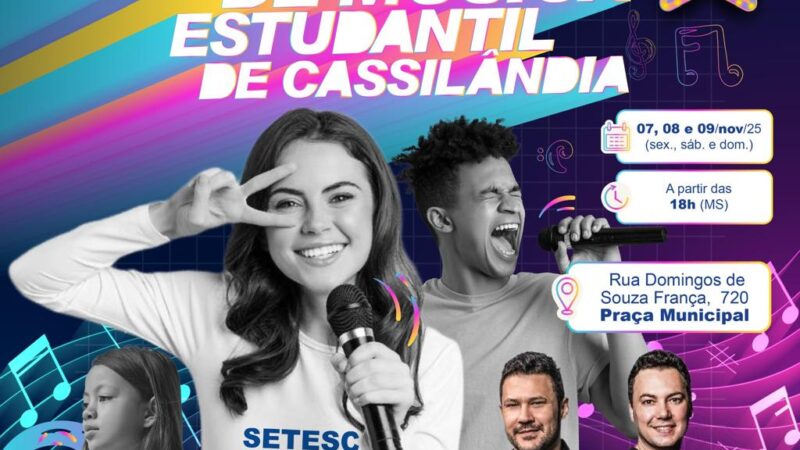 Cassilândia realiza a 4ª Edição do Festival de Música Estudantil