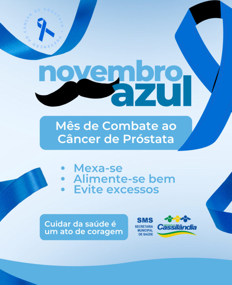 Prefeitura de Cassilândia informa a campanha novembro Azul