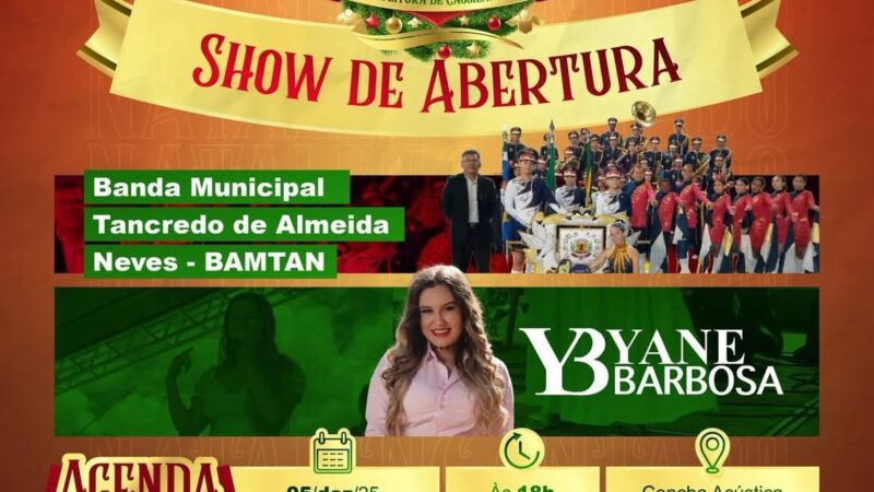 Abertura do Natal Encantado acontece hoje na Praça São José, em Cassilândia