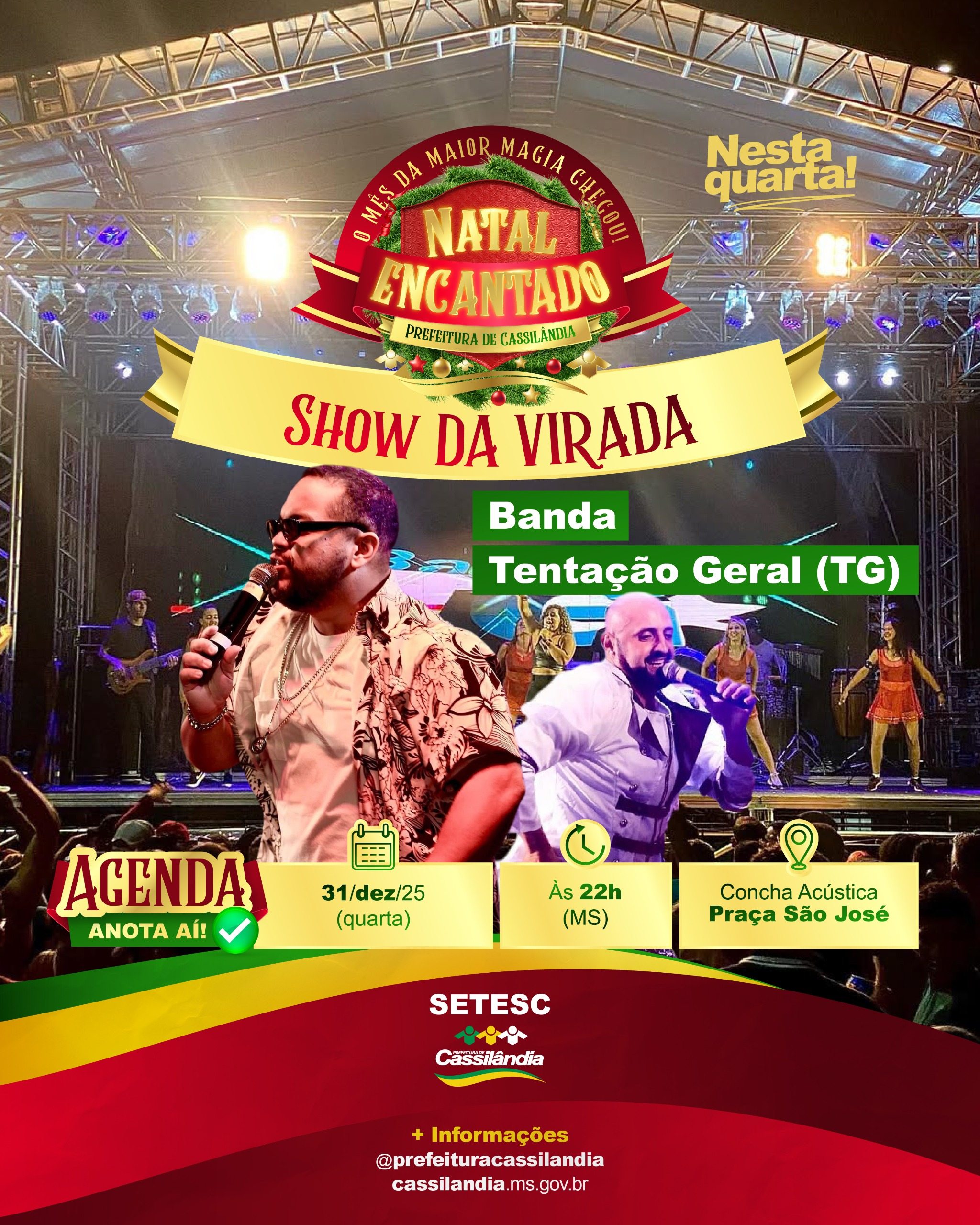 Réveillon 2025: Cassilândia prepara grande espetáculo para celebrar a chegada do Ano Novo