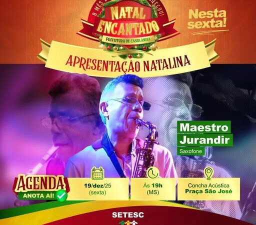 Natal Encantado de Cassilândia terá show especial com Jonathan Cordeiro neste sábado