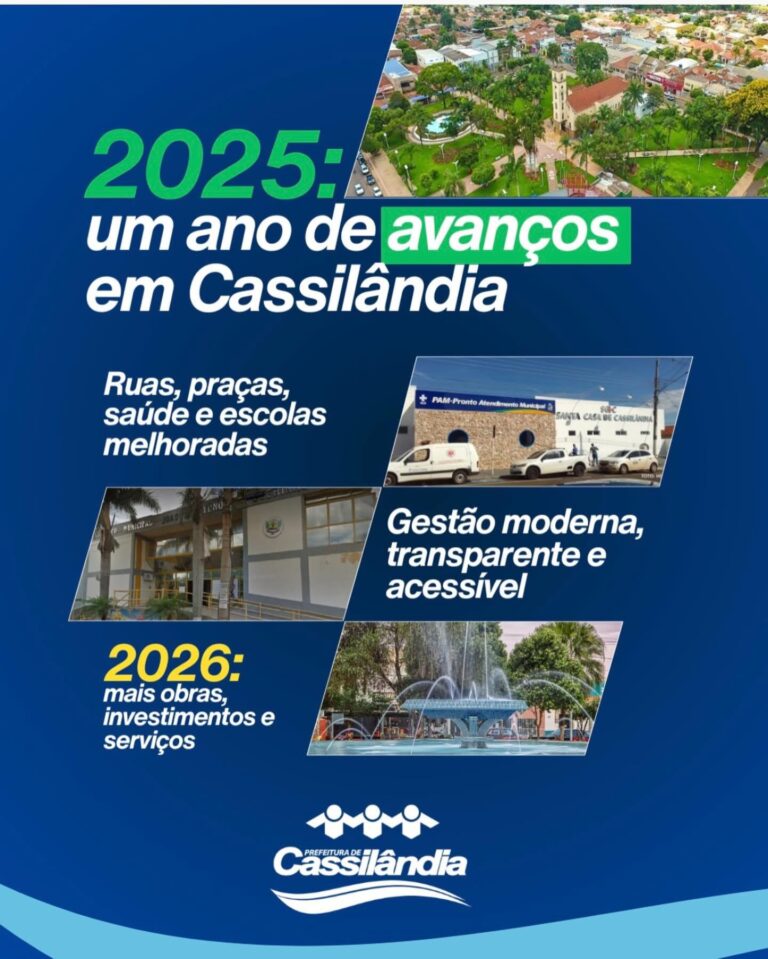 PREFEITURA MUNICIPAL DE CASSILÂNDIA INFORMA TRABALHOS DA GESTÃO