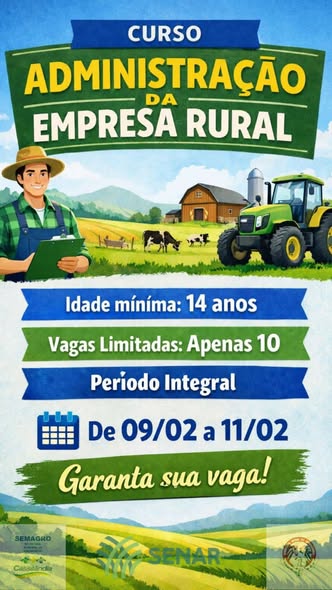 Trabalha, produz e o dinheiro não sobra? Curso em Cassilândia ensina a administrar a propriedade rural