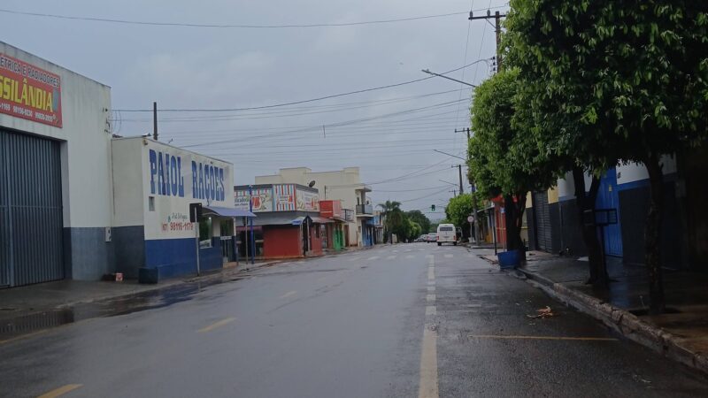 Previsão indica chuva ao longo do dia e máxima de abaixo de 30º C nesta segunda-feira em Cassilândia
