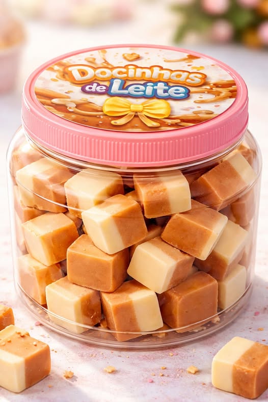 DOCINHO DE LEITE 2 SABORES (BRANCO E CARAMELO)