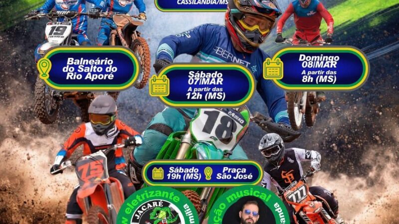 Prefeito Rodrigo Freitas convida população para a 1ª etapa do Campeonato Estadual de Motocross em Cassilândia
