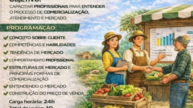 SENAR–MS e Sindicato Rural de Cassilândia realizam curso gratuito de Atendimento, Comercialização e Mercado Rural