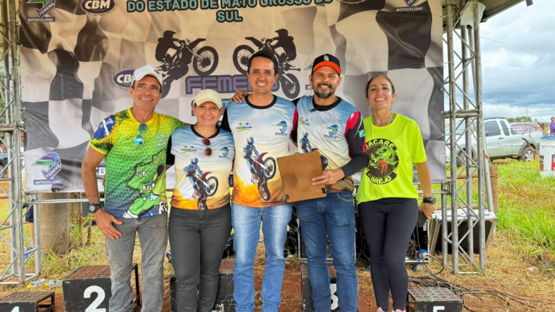Balneário Salto do Rio Aporé vira palco de grandes disputas no motocross e atrai pilotos de três estados