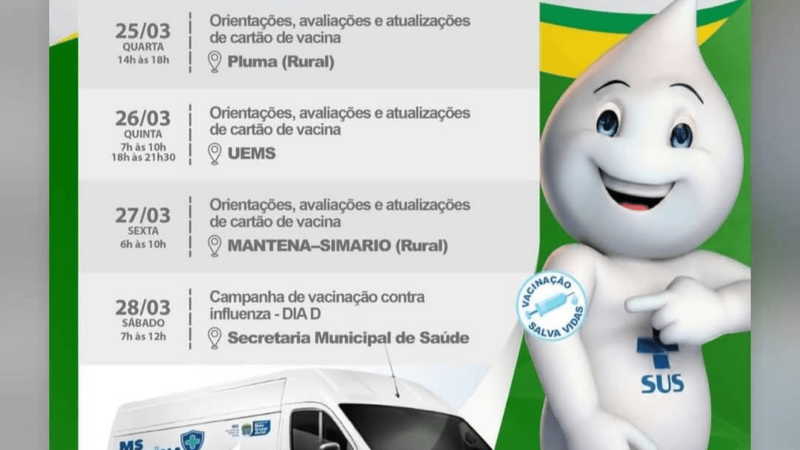 Vacimóvel chega a Cassilândia com atendimentos de 25 a 28 de março