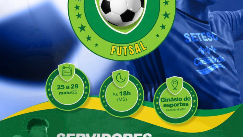 Prefeitura realiza 2ª Copa Servidores em Jogo de Futsal em Cassilândia